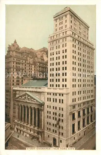 AK / Ansichtskarte New_York_City Stock Exchange Wall Street New_York_City