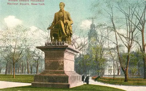 AK / Ansichtskarte New_York_City William Seward Monument Madison Square New_York_City