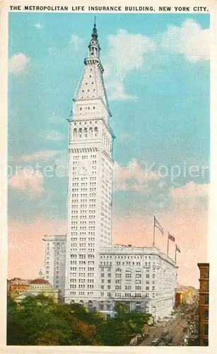 AK / Ansichtskarte New_York_City Metropolitan Life Insurance Building New_York_City