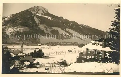 AK / Ansichtskarte Hindelang Winterpanorama Allgaeuer Alpen Hindelang