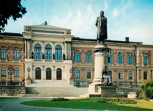 AK / Ansichtskarte Uppsala Universitetet Denkmal Statue Universitaet Uppsala