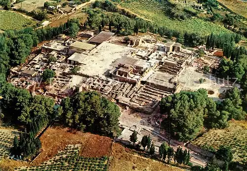 AK / Ansichtskarte Cnossos_Kreta Palast Ruinen Fliegeraufnahme Cnossos Kreta