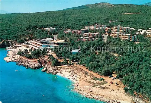 AK / Ansichtskarte Novi_Vinodolski Hotel Zagori Strand Fliegeraufnahme Novi Vinodolski