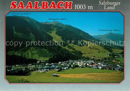 AK / Ansichtskarte Saalbach Hinterglemm Panorama Hoehenluftkurort Salzburger Land Saalbach Hinterglemm