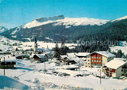AK / Ansichtskarte Riezlern_Kleinwalsertal_Vorarlberg Winterpanorama mit Hoch Ifen Allgaeuer Alpen Riezlern_Kleinwalsertal