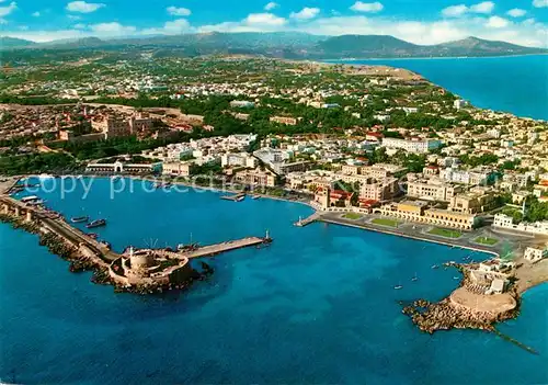 AK / Ansichtskarte Rhodos_Rhodes_aegaeis Hafen Fliegeraufnahme Rhodos_Rhodes_aegaeis