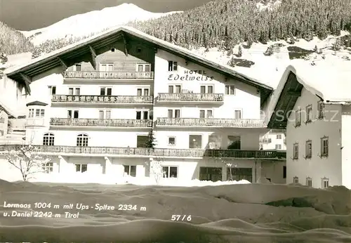 AK / Ansichtskarte Lermoos_Tirol Hotel Edelweiss im Winter Lermoos Tirol