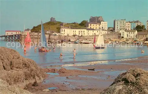 AK / Ansichtskarte Tenby North Beach Harbour Tenby