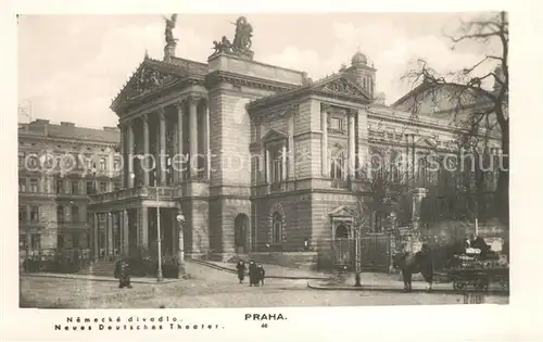 AK / Ansichtskarte Praha_Prahy_Prague Neues Deutsches Theater Praha_Prahy_Prague