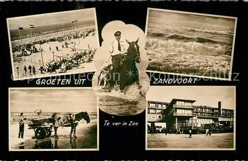 AK / Ansichtskarte Zandvoort_Holland Te ver in Zee Zandvoort_Holland