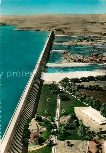 AK / Ansichtskarte Asswan Fliegeraufnahme Nile Dam Asswan