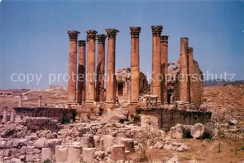 AK / Ansichtskarte Jerash_Jordanien S?ulen Ruine 