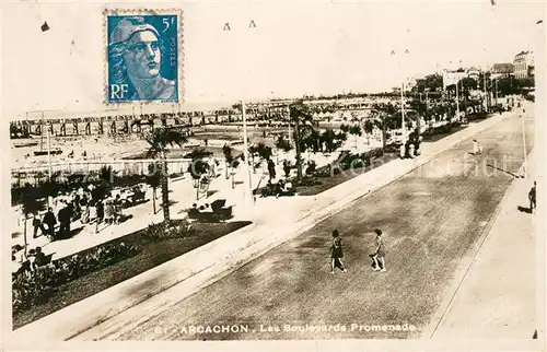 AK / Ansichtskarte Arcachon_Gironde Les Boulevards Promenade Arcachon Gironde