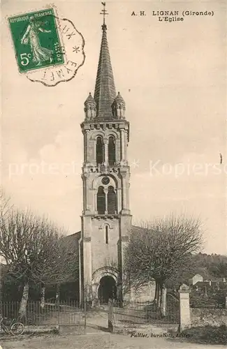 AK / Ansichtskarte Lignan de Bazas Eglise Lignan de Bazas