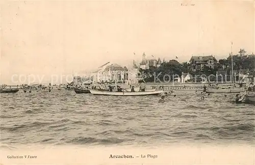 AK / Ansichtskarte Arcachon_Gironde La Plage Arcachon Gironde