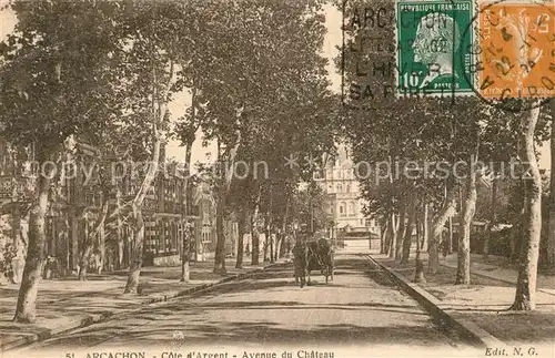 AK / Ansichtskarte Arcachon_Gironde Cote dArgent Avenue du Chateau Arcachon Gironde