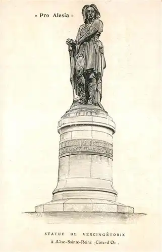 AK / Ansichtskarte Alesia(Roman War)_Alise Sainte Reine Statue de Vercingetorix a Alise Sainte Reine 