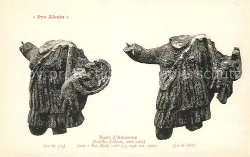 AK / Ansichtskarte Alesia(Roman War)_Alise Sainte Reine Buste d Amazone 