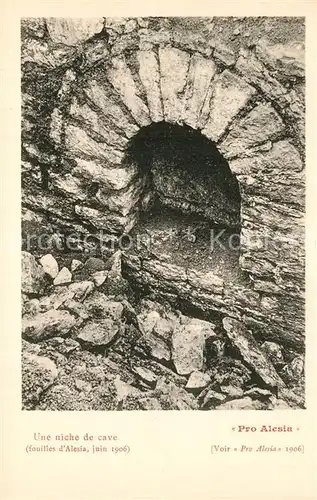 AK / Ansichtskarte Alesia(Roman War)_Alise Sainte Reine Une niche de cave 