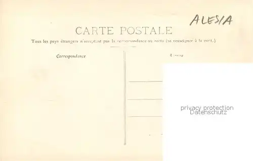 AK / Ansichtskarte Alesia(Roman War)_Alise Sainte Reine Deux sarcophages Le Ier est fait avec une assise darchitrave romaine Le 2e au second plan est une auge franque 