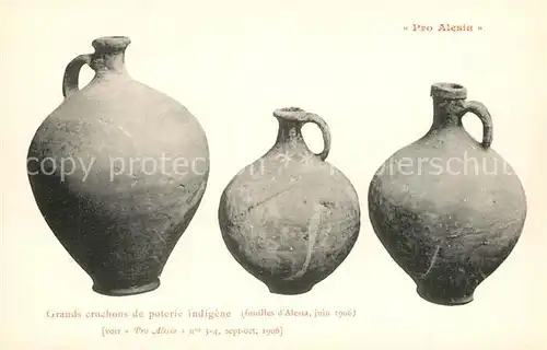 AK / Ansichtskarte Alesia(Roman War)_Alise Sainte Reine Grands cruchons de poterie indigene 