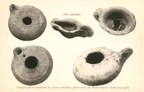 AK / Ansichtskarte Alesia(Roman War)_Alise Sainte Reine Lampes gallo romaines de divers modeles provenant du Mont Auxois 