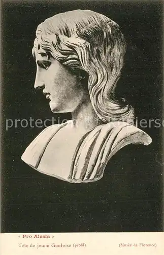 AK / Ansichtskarte Alesia(Roman War)_Alise Sainte Reine Tete de jeune Gauloise 