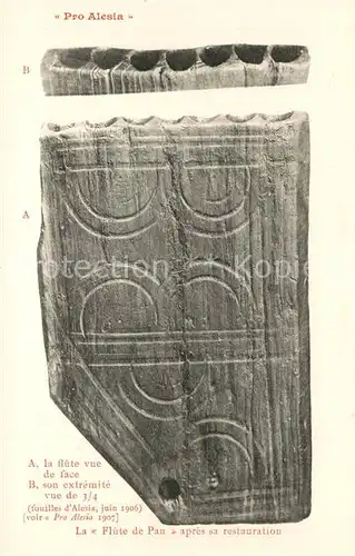 AK / Ansichtskarte Alesia(Roman War)_Alise Sainte Reine La Flute de Pan apres sa restauration 