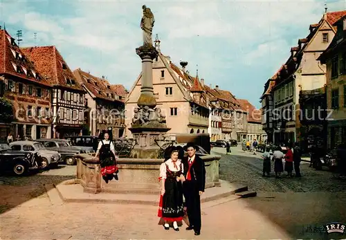 AK / Ansichtskarte Obernai_Bas_Rhin La Place du Marche Obernai_Bas_Rhin