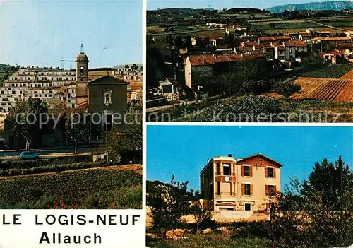 AK / Ansichtskarte Allauch Esperance Maison de Repos LEglise et le lotissement du Colombier Vue generale et chemin de Notre Dame des Anges Allauch