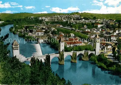 AK / Ansichtskarte Lot et Garonne_Departement Pont Valentre di Pont du Diable Vue aerienne 