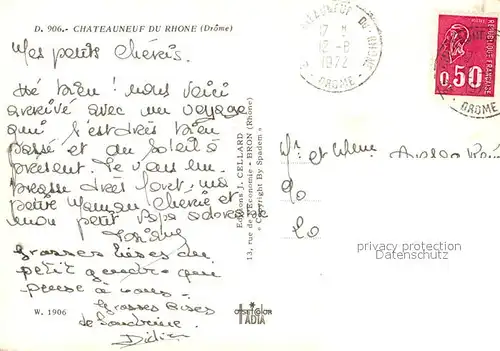 AK / Ansichtskarte Chateauneuf du Rhone Vue d ensemble Chateauneuf du Rhone