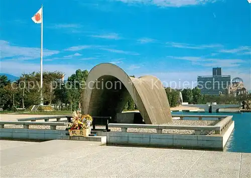 AK / Ansichtskarte Hiroshima_Hiroshige Memorial Cenotaph 