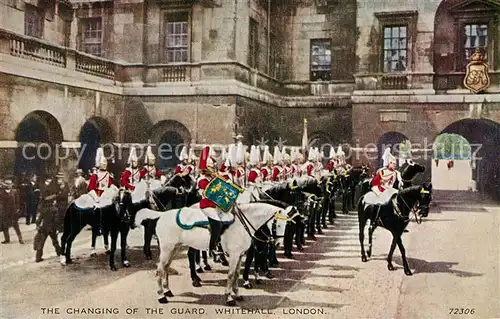 AK / Ansichtskarte Leibgarde_Wache Changing of the Guard Whitehall London  