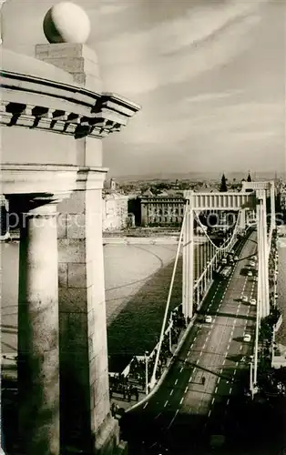 AK / Ansichtskarte Budapest Erzsebet hid Bruecke Budapest