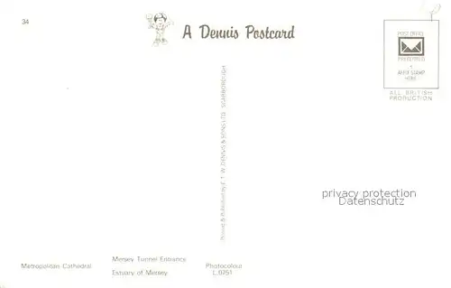 AK / Ansichtskarte Liverpool Metropolitan Cathedral Mersey Tunnel Entrance Estuary of Mersey Liverpool