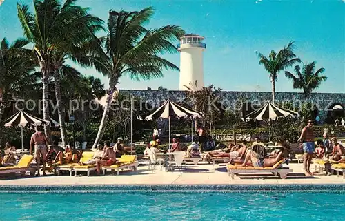 AK / Ansichtskarte Nassau_Bahamas Lucayan Beach Hotel Swimming Pool Nassau Bahamas