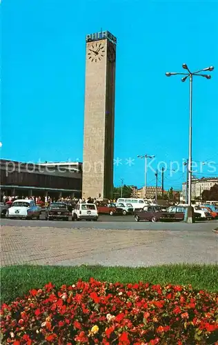 AK / Ansichtskarte Riga_Lettland Bahnhof Riga_Lettland