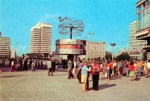 AK / Ansichtskarte Berlin Alexanderplatz Weltzeituhr Hauptstadt der DDR Berlin