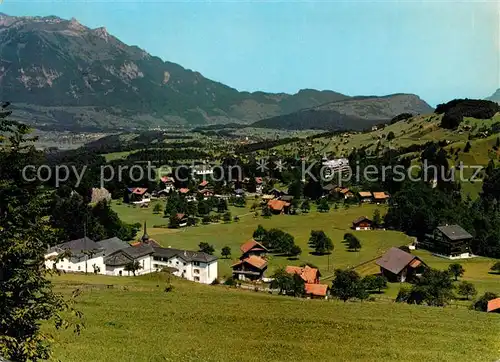 AK / Ansichtskarte Flueeli Ranft Panorama mit Blick zum Pilatus Emmentaler Alpen Flueeli Ranft