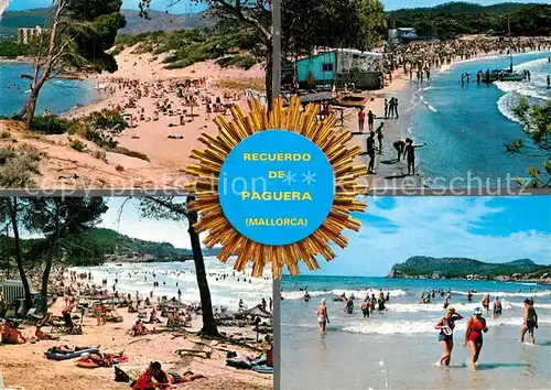 AK / Ansichtskarte Paguera_Mallorca_Islas_Baleares Kuestenpanorama Strand Paguera_Mallorca