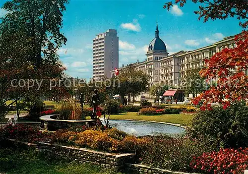 AK / Ansichtskarte Interlaken_BE Blick auf Park und Hoeheweg Interlaken_BE