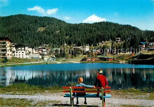 AK / Ansichtskarte Madonna_di_Campiglio Il laghetto Gruppo di Brenta See Madonna_di_Campiglio