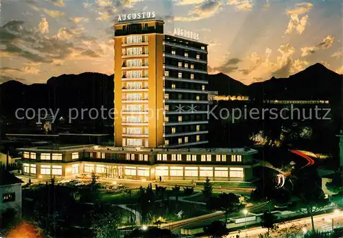 AK / Ansichtskarte Montegrotto_Terme Hotel Augustus Terme Nachtaufnahme Montegrotto Terme