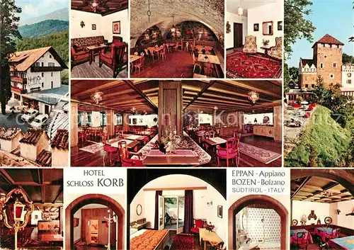 AK / Ansichtskarte Missian_Bozen Hotel Restaurant Schloss Korb Missian Bozen