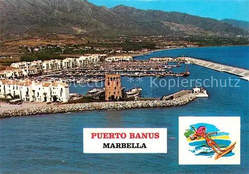 AK / Ansichtskarte Puerto_Banus Hafen Fliegeraufnahme 