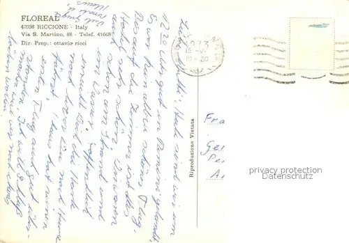AK / Ansichtskarte Riccione Hotel Floreal Riccione