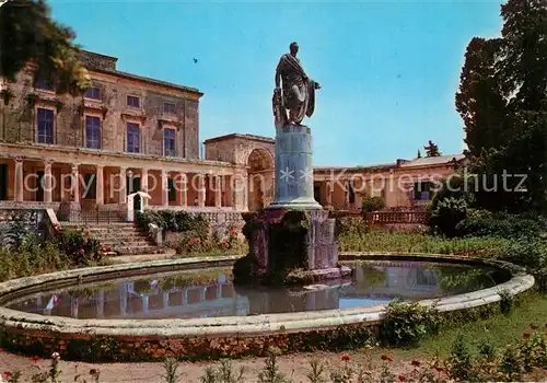 AK / Ansichtskarte Corfu Palazzo Reale Koenigspalast Denkmal Statue Corfu