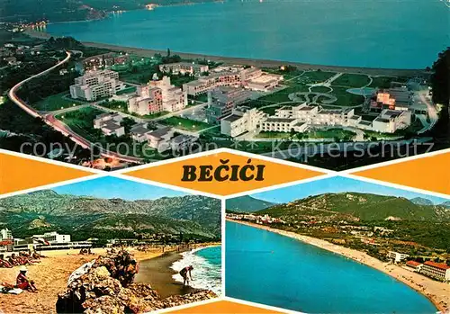 AK / Ansichtskarte Becici Strand Hotel Ferienanlage Fliegeraufnahme Becici