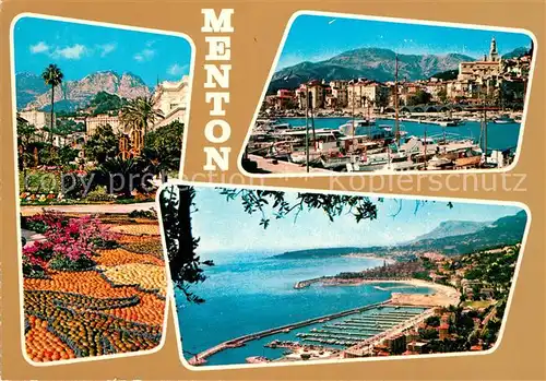 AK / Ansichtskarte Menton_Alpes_Maritimes Vue partielle Le Port Menton_Alpes_Maritimes